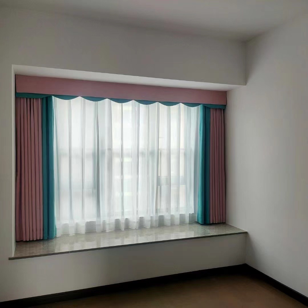 龙岗龙城窗帘定做新亚洲花园遮光窗帘安装