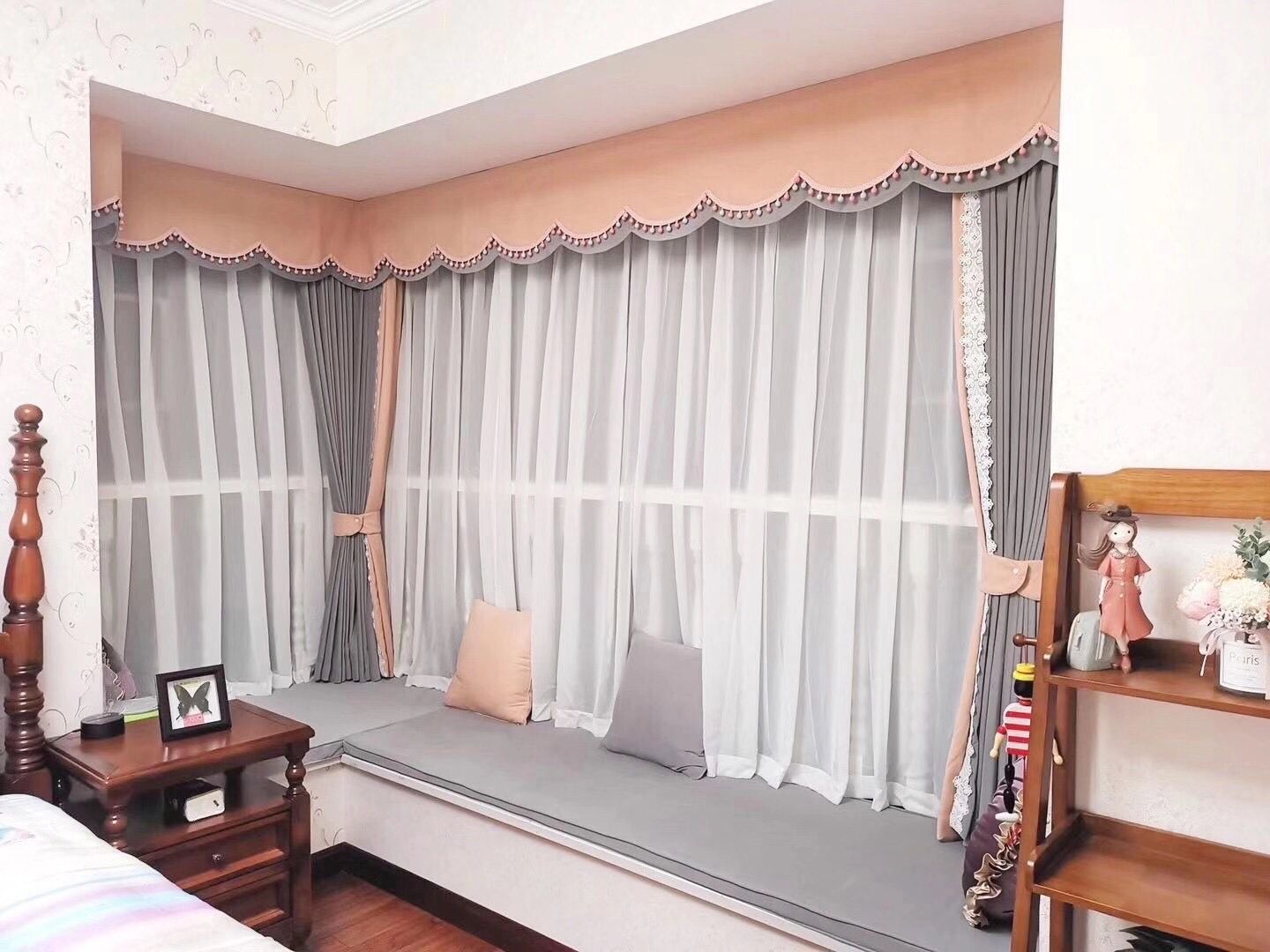 南山西丽窗帘定做鼎胜金域世家家居遮光窗帘安装