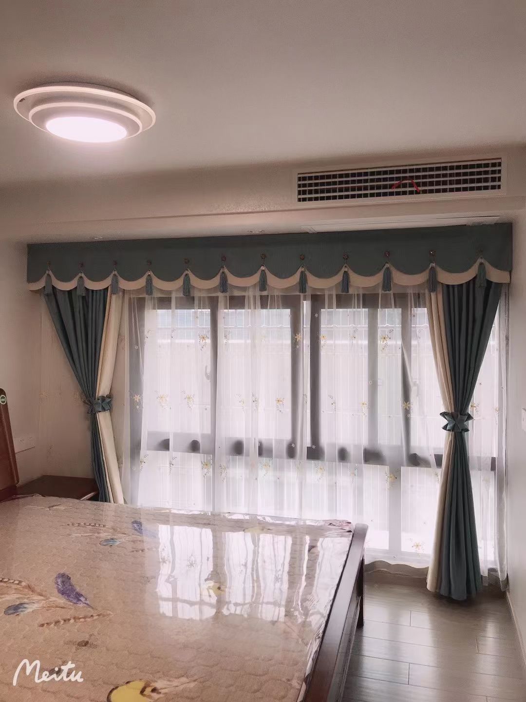 南山西丽窗帘定做鼎胜金域世家家居遮光窗帘安装