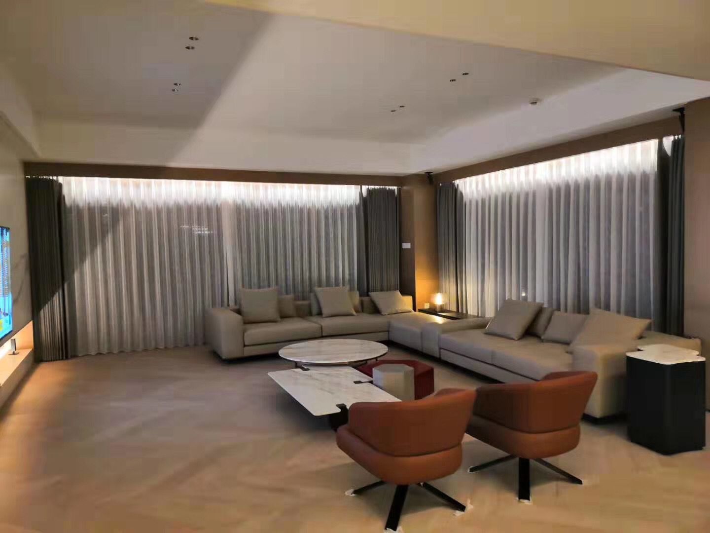 沙头角壹海城窗帘店卖办公室遮光窗帘定做