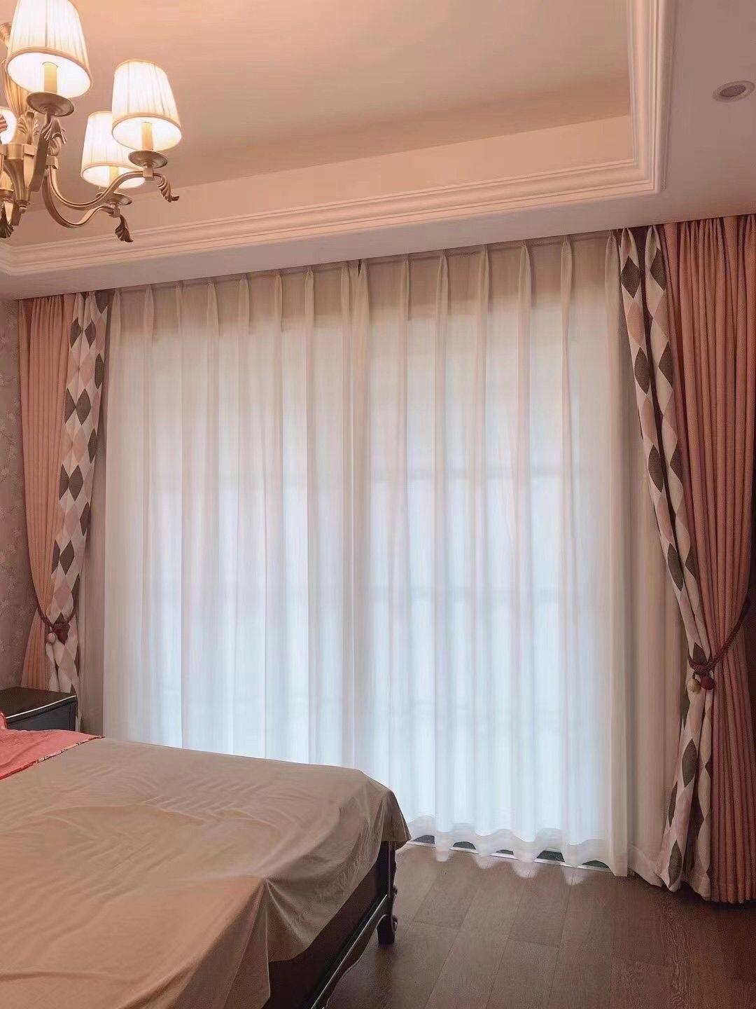 宝安新安窗帘店定做家居窗帘遮光窗帘